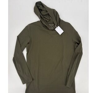 Porter & Ash The Hoodie Mens Large Olive Green Long Sleeve Luxury Essentials NEW